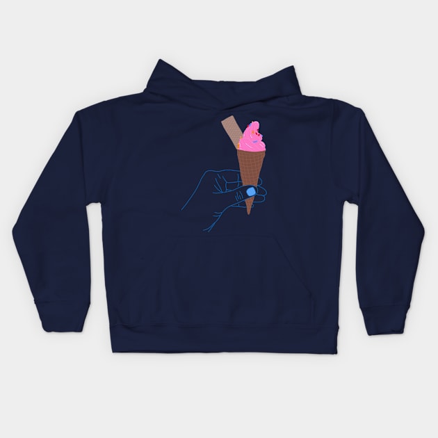 Sweet Delight Ice Cream Fantasy Kids Hoodie by HFGJewels